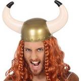 Film & TV - Guld Huvudbonader Th3 Party Viking Helmet Horns Golden
