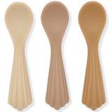 Konges Sløjd Silicone Clam Spoons Shell 3-pack