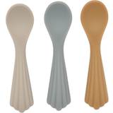 Konges Sløjd Silicone Clam Spoons 3-pack Warm Grey