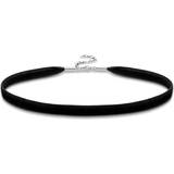 Chokers Halsband Thomas Sabo Glam & Soul Choker Necklace - Silver/Black