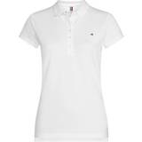 Tommy Hilfiger Dam - Kort ärmar Pikétröjor Tommy Hilfiger Women Core Heritage Polo Shirt - Classic White
