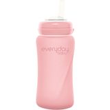 Glas - Rosa Nappflaskor & Servering Everyday Baby Glass Straw Bottle Healthy+ 240ml
