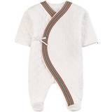 Burberry Bodys Burberry Icon Stripe Quilted Footed Baby Body - White