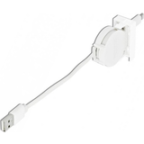 Platt - USB A-Lightning - USB-kabel Kablar DeLock Retractable USB A-Lightning 0.5m