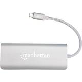 Manhattan 152075 USB C-HDMI/USB A/USB C/RJ45 M-F Adapter
