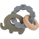 Gröna - Trä Nappar & Bitleksaker Summerville Teether Toy Elephant