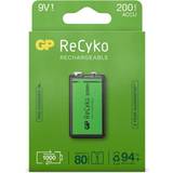 GP Batteries 9V (6LR61) - Batterier Batterier & Laddbart GP Batteries ReCyko 9V 200mAh Rechargeable Battery