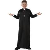 Nuns Maskerad Dräkter & Kläder Th3 Party Priest Costume for Children Black