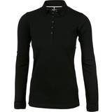 Dam - Långa ärmar Pikétröjor Nimbus Women's Carlington Deluxe Long Sleeve Polo Shirt - Black