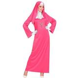 Rosa - Uniformer & Yrken Maskeradkläder Widmann Pink Nun