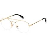 Guld - Halvram Glasögon & Läsglasögon David Beckham Db 7014