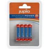 Jupio AAA (LR03) Batterier & Laddbart Jupio Rechargeable AAA Maximum Power Compatible 4-pack