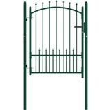 vidaXL Fence Gate with Spikes 102x175cm