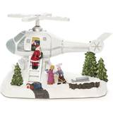 Konstsmide Santa with Helicopter Jullampa 22cm
