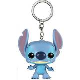 Blåa Nyckelringar Disney Lilo & Stitch Stitch Pocket Pop Keychain