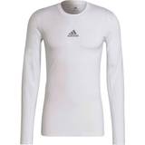 Adidas t shirt herr adidas Compression Long Sleeve T-shirt Men - White