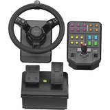 PC - Trådlös Ratt- & Pedalset Logitech G Saitek Farm Sim Controller - Black