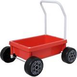 Plasto Lära-Gå-Vagn med mjuka hjul, höjd 48 cm. Röd