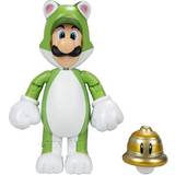 Nintendo Actionfigurer Nintendo Super Mario Cat Luigi Figur 10cm