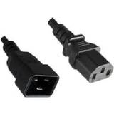 MicroConnect Kabelförlängare & Kabelförgrenare MicroConnect Förlängningskabel för ström IEC 60320 C20 till IEC 60320 C13 AC 230 V 2 m svart