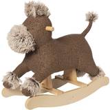 Hundar - Träleksaker Klassiska leksaker Manhattan Toy Terrier Plush Dog Wooden Rocking Toy