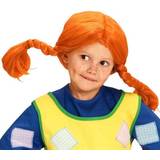 Orange - Tecknat & Animerat Peruker Kids Pippi Longstocking Wig
