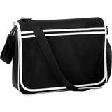 Kardborre Handväskor BagBase Retro Messenger Bag - Black/White
