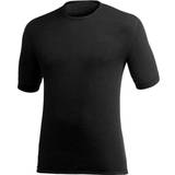 Dam - Elastan/Lycra/Spandex T-shirts Woolpower T-shirt 200 Unisex - Black