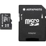 AGFAPHOTO Minneskort & USB-minnen AGFAPHOTO MicroSDXC Class 10 64GB
