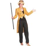 Cirkus & Clowner - Kappor & Mantlar Dräkter & Kläder Funny Fashion Sequin Coat Gold Lady