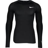 Nike Herr Överdelar Nike Pro Dri-Fit Long-Sleeved Top Men - Black/White