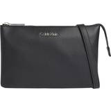 Svarta - Textil Handväskor Calvin Klein Must EW Double CPT Crossbody Bag - Black