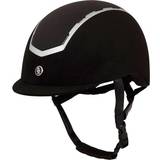 Syntet Ryttarutrustning Br Sigma Microfiber Glitter Riding Helmet - Black