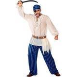 Blå - Tjuvar & Banditer Maskeradkläder Th3 Party Pirate Costume for Adults