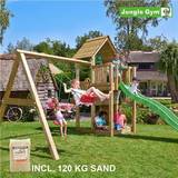 Jungle Gym Sandlådor Lekplats Jungle Gym Play Tower Complete Cubby Incl Swing Module X'tra 120kg Sand