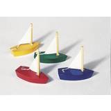 Goki Träleksaker Lekset Goki Mini-segelbåt i trä (1 st, slumpmässigt vald färg)