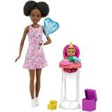 Barbie Babydockor Leksaksgitarrer Barbie Babysitters Playset High Chair (Black)