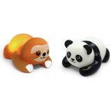 Magni Plastleksaker Badkarsleksaker Magni badedyr med lys Panda og dovendyr Panda
