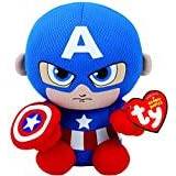 Marvel Leksaker Marvel Ty Captain America Beanie 6" Plush Toy