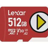 LEXAR 512 GB Minneskort LEXAR Play microSDXC Class 10 UHS-I U3 V30 A2 512GB