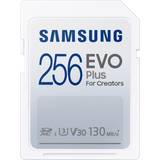 256 GB - microSDXC Minneskort Samsung Evo Plus 2021 SDXC Class 10 UHS-I U3 V30 130MB/S 256GB
