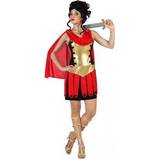 Guld - Romarriket Dräkter & Kläder Th3 Party Female Roman Warrior Costume for Adult