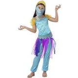 Afrika Maskerad Dräkter & Kläder Th3 Party Arabian Princess Costume for Children Purple