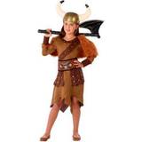 Th3 Party Viking Woman Costume for Children Brown