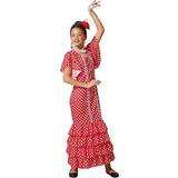 Dans - Röd Maskeradkläder Th3 Party Flamenco Dancer Children Costume