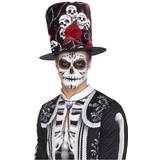 Nordamerika - Skelett Huvudbonader Smiffys Dödskallehatt Dias De Los Muertos Motiv Halloween Hattar