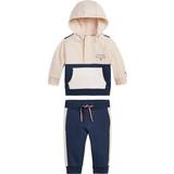 Elastan Tracksuits Tommy Hilfiger Colour-blocked 2-piece Set - Smooth Stone (KN0KN01370)