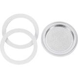Kaffemaskiner Bialetti 3 Gaskets + 1 Filter Plate for 9 Cups Stainless Steel Moka Pots