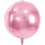 PartyDeco Folieballong Boll Ljusrosa