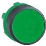 Schneider Electric ELECTRIC Trykknapshoved i plast med fjeder-retur og plan trykflade i grøn farve